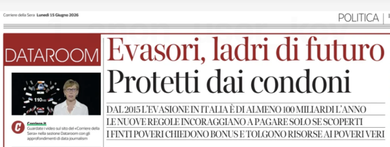 Fisco in prima linea: chi dà, chi prende, chi non esiste