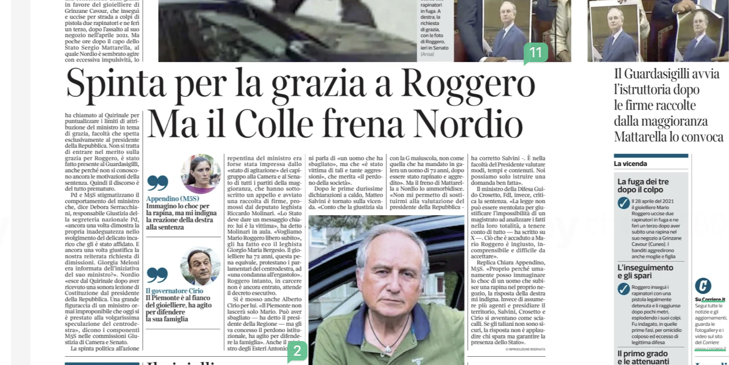 Lo strano caso del gioielliere di Grinzane Cavour